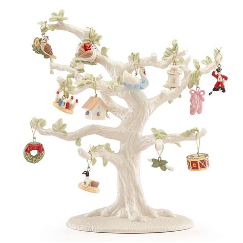 Twelve Days Of Christmas 12-Piece Ornament & Tree | Christmas tree ornaments, Twelve days of ...