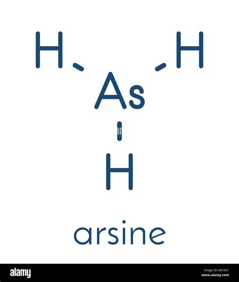 Arsine molecule. Inorganic arsenic compound. Skeletal formula Stock Vector Image & Art - Alamy