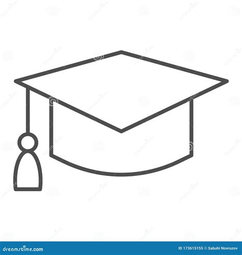 Graduation Cap Black Icon Isplated On White Background. Vector EPS 10 ...