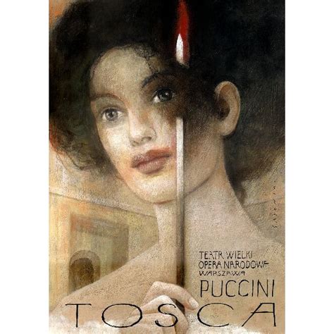 Tosca, Puccini, Polish Opera Poster