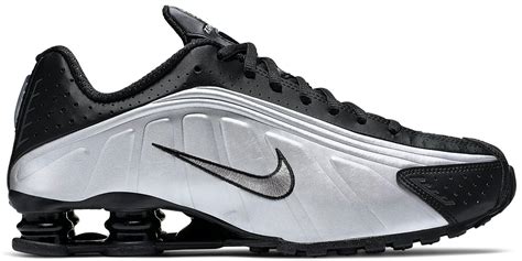 Nike Shox R4 Black Metallic Silver for Men - Lyst