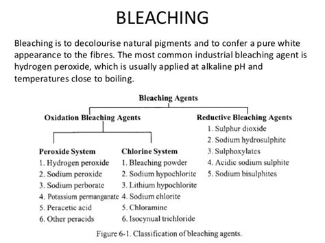 Defination of Bleaching | Objects of Bleaching | Selection of bleaching agent | Classification ...