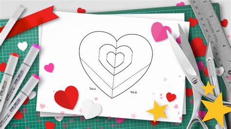 Valentine's Day Pop-Up Templates - Do It Yourself Pop-Up Tutorials