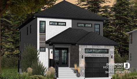 Narrow Duplex Plans With Garage | Dandk Organizer