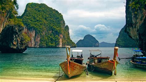 Krabi Province West Coast Of Southern Thailand Rock Limestone Thick Mangrove Forest Beaches ...