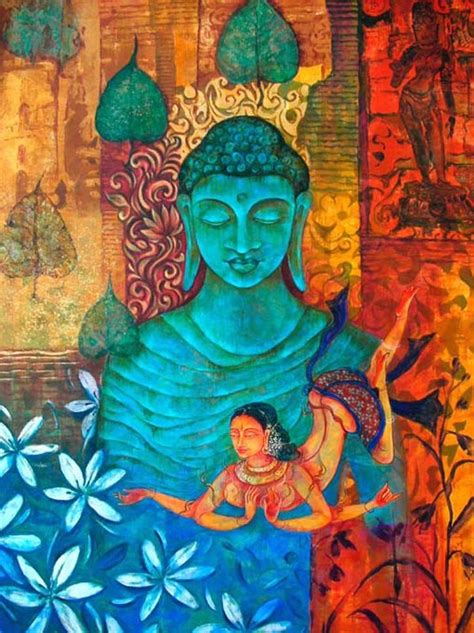 Image result for indian abstract paintings | Buddha art, Buddhism art, Art