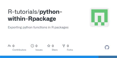 GitHub - R-tutorials/python-within-Rpackage: Exporting python functions in R packages