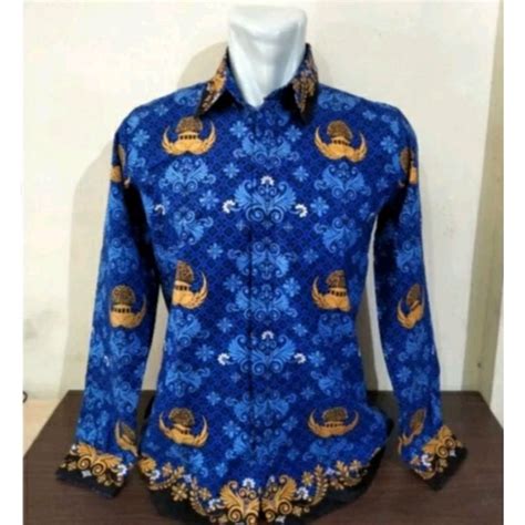 Jual seragam korpri pria/baju korpri pria/korpri motif terbaru/tahun 2022,ASN | Shopee Indonesia