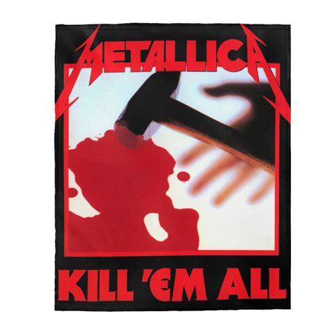 Metallica Album Cover Kill 'em All Hard Rock/heavy Metal Plush Blanket - Etsy