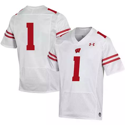 Under Armour 1 Wisconsin Badgers Replica Football Jersey | Academy