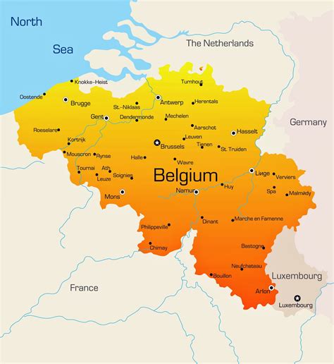 Belgium Map With Cities : Belgium Free Map Free Blank Map Free Outline ...