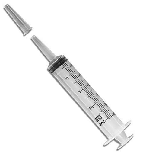 50 mL Irrigation Syringes (50cc) 2 oz. Syringe - BD 309620, 309653 ...