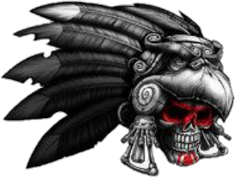 Aztec Eagle Warrior Skull