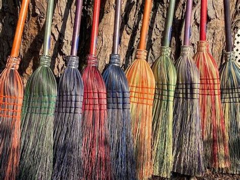 Meckleys Brilliant Brooms Pick Your Color Handmade Corn Broom - Etsy | Straw broom, Brooms ...