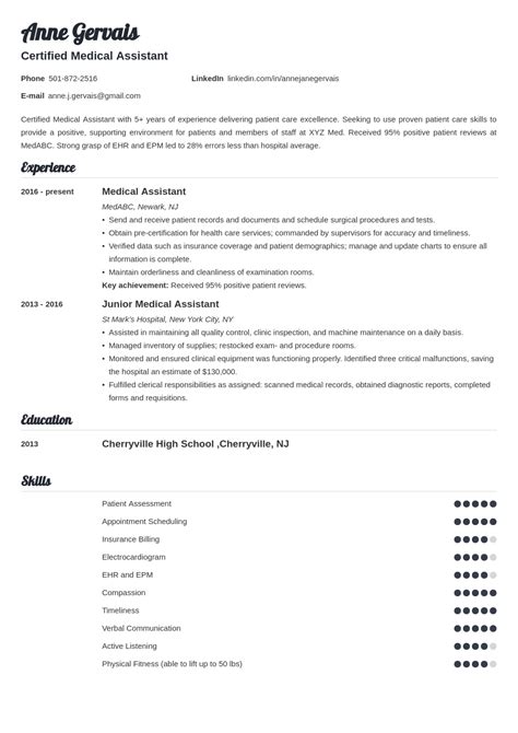 Medical Resume Templates