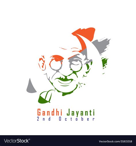 India-12 june gandhi jayanti background Royalty Free Vector