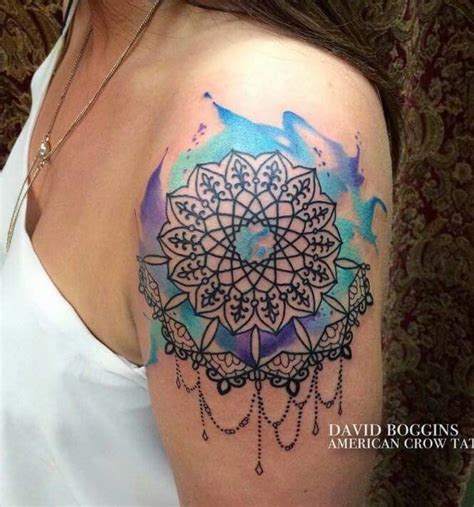 Watercolor tattoo - Watercolor mandala tattoo... - TattooViral.com ...