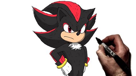 Shadow The Hedgehog Drawing Steps