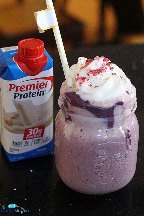 Healthier Unicorn Frappe Recipe with Premier Protein | Protein shake ...