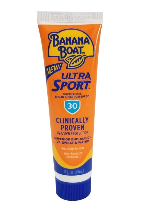 Banana Boat Sport Sunscreen SPF 30 travel size 1 oz (case of 24) Performance Broad Spectrum Sun ...