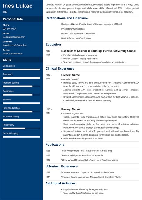 Nursing Student Resume Templates and Examples for 2024