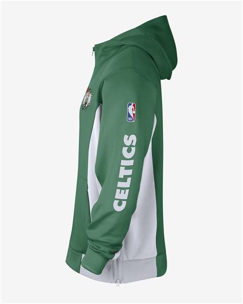 Boston Celtics Showtime Men's Nike Dri-FIT NBA Full-Zip Hoodie. Nike HR