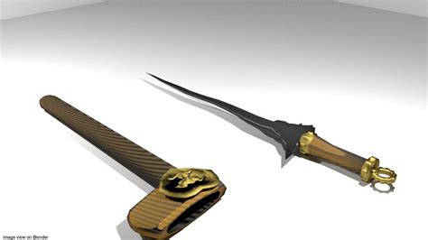 Keris Bali 3D model | CGTrader