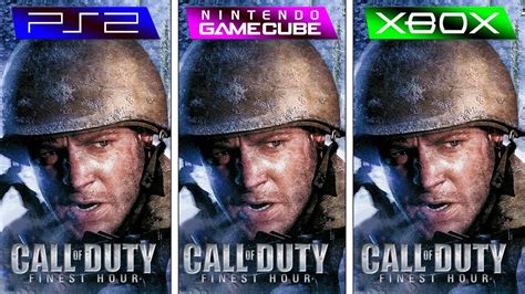 Call of Duty Finest Hour (2004) PS2 vs GameCube vs XBOX (Graphics Comparison) - YouTube