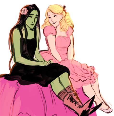 Glinda and Elphaba - Wicked Fan Art (37828029) - Fanpop