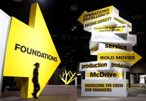 McDonalds Word tower | Corporate event design, Signage design, Event ...