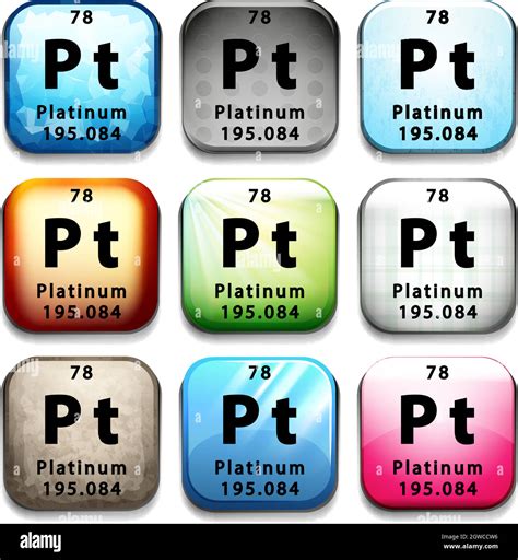 The Platinum element Stock Vector Image & Art - Alamy