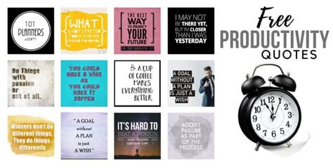 Productivity quotes - 101 Planners