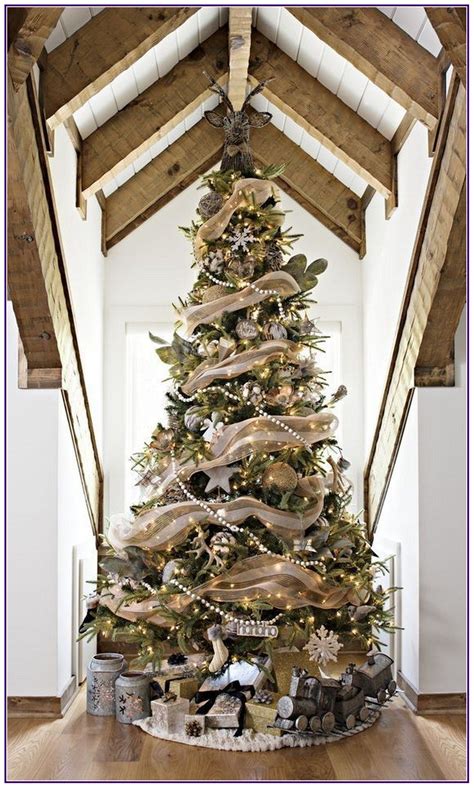 24 pretty rustic christmas tree decoration ideas 00001 | Elegant ...