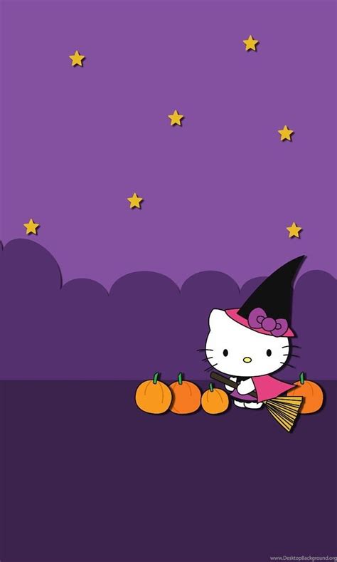 Hello Kitty Halloween Background, Purple Halloween HD phone wallpaper | Pxfuel