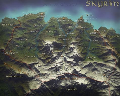 High Resolution Skyrim Maps - GamingReality