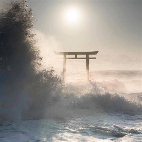 Oarai Isosaki Shrine in Ibaraki Prefecture is famous for its shrine gate, Kamiiso-no-Torii ...