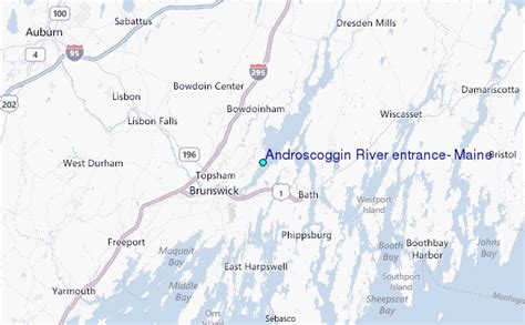 Androscoggin River entrance, Maine Tide Station Location Guide