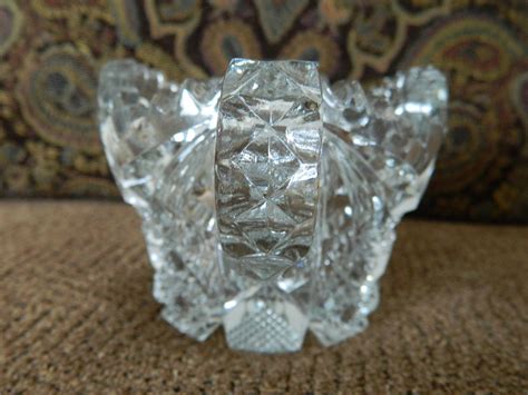 Vintage Pressed Glass Sugar Bowl - Etsy