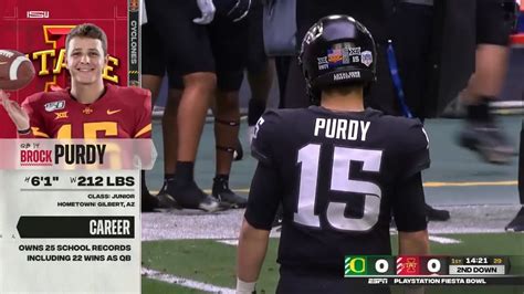 Brock Purdy vs Oregon (2020 Fiesta Bowl) - YouTube