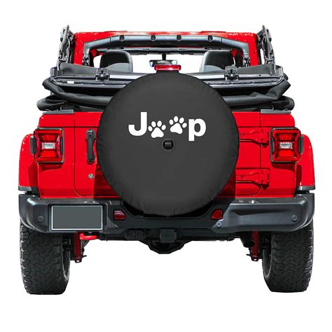 Boomerang Enterprises Jeep Paw Print Logo Tire Cover for 18-21 Jeep Wrangler JL | Quadratec