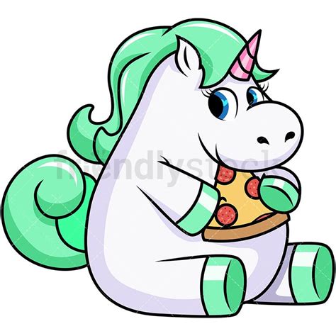 Fat Unicorn Cartoon