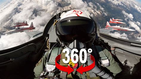 360° cockpit view | Fighter Jet | Patrouille Suisse | Virtual Reality - YouTube