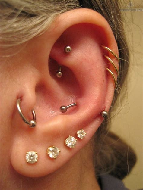 triple-helix-piercings-6.jpg 774×1,032 pixels | Cute ear piercings ...