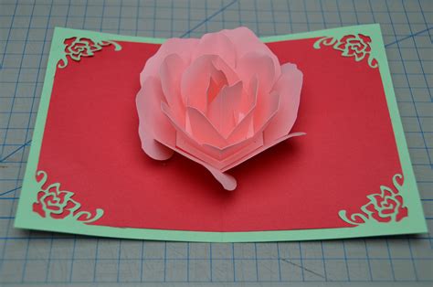 Valentine's day card: Rose Pop-up Card Revisited - Creative Pop Up Cards