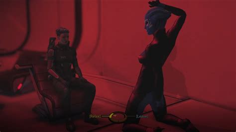 Mass Effect Legendary Edition asari sexy dancer in Chora's Den lesbian FemShep - YouTube