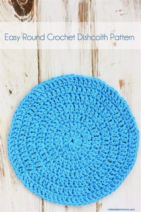 Easy Round Crochet Dishcloth Pattern