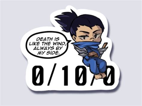 Sticker Yasuo League of Legends Funny - Etsy