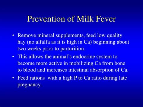 PPT - Milk Fever PowerPoint Presentation - ID:661278