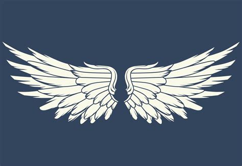 Vector logo icon white angel wings 6966580 Vector Art at Vecteezy