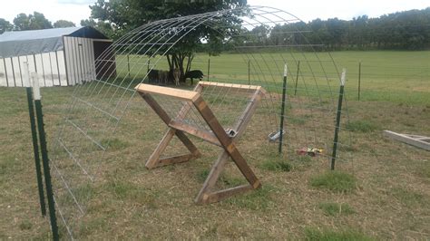 Homemade hay feeder under cover frame DIY sheep goats homesteading ...